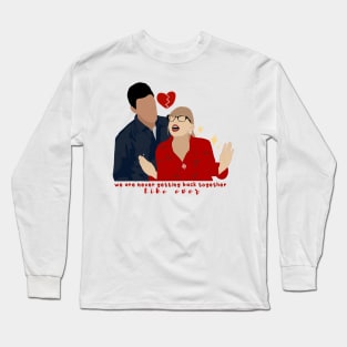 We are Never Ever Getting Back Together, Taylor Inspired Red Long Sleeve T-Shirt